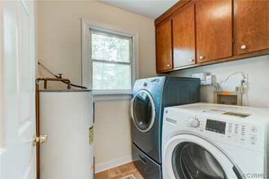 Utility Room with Built-In Cabinets.
