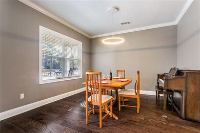 Spacious dining area in front of the home.