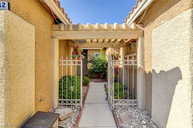 Landscaped courtyard entry