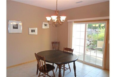 Dining Room. With Sliding Glass Door to secluded P