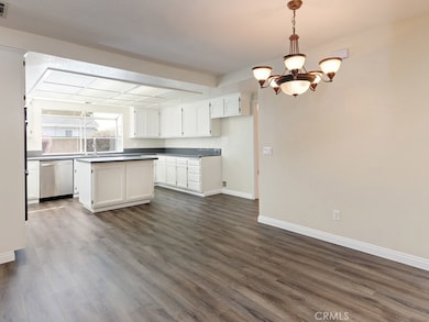 Open dining into kitchen.