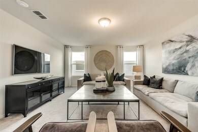 Sunlit gathering room designed for relaxation and entertainment *Model representation
