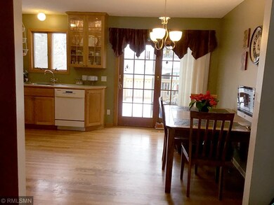 Dining Room with Oak Flooring and easy access to D