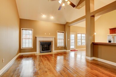 Living Room with Fireplace 