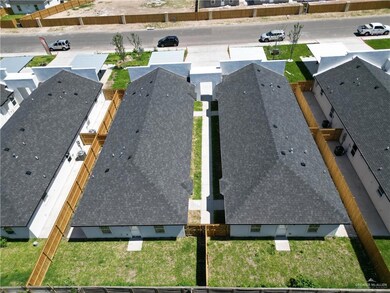 Aerial view of residential area