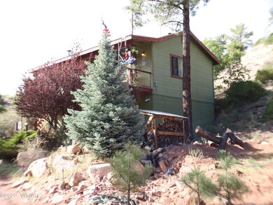View of approach to home