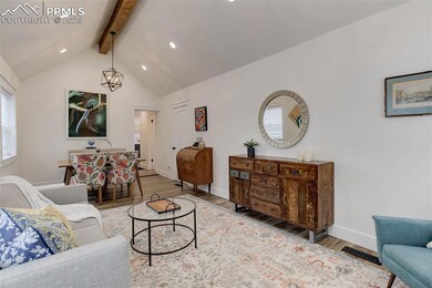 Living room featuring hardwood / wood-style floori