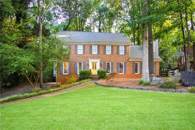 Well-manicured lawn with established landscaping