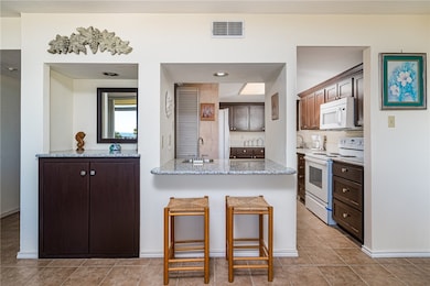 Looking into the kitchen