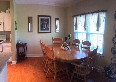 View of the dining area