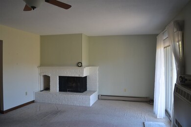 Real wood burning fireplace