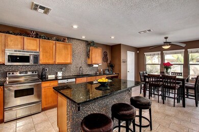Spacious upgraded kitchen
