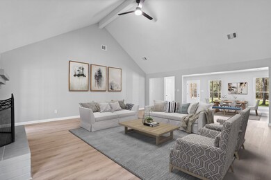 High ceilings in the living