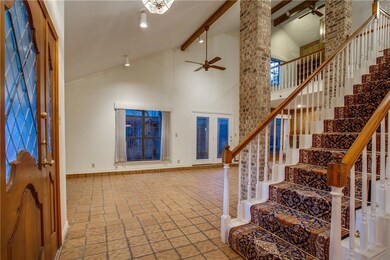 View of the entry leading to the living area.