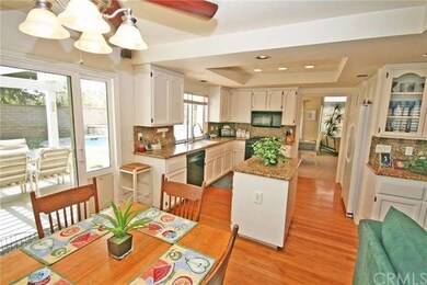 A look at the kitchen from the family room. Granit