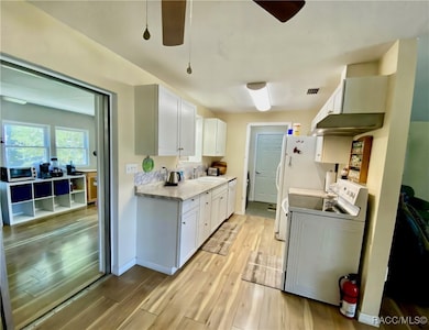 Galley style kitchen