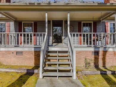 Large covered front porch perfect for rocking chai