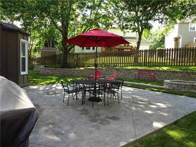 Backyard, Ready for entertaining w/firepit