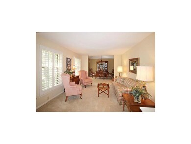 Formal living room with plantation shutters; Dinin