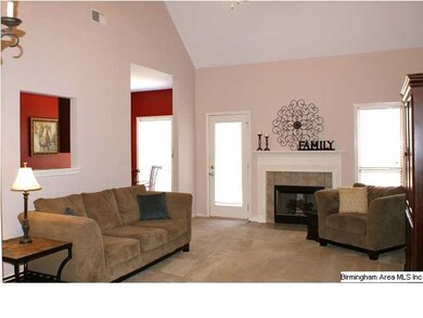 Huge great room with vaulted ceiling
