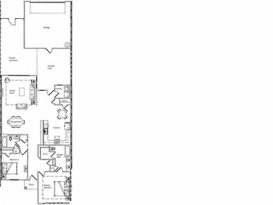 Master suite with trey ceiling