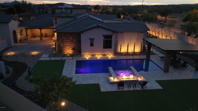 Drone photo twilight