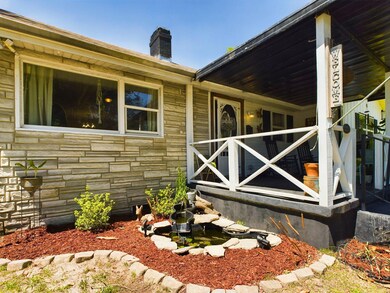Front with garden fountain