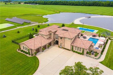 Aerial view of front