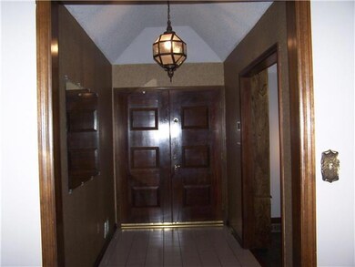 Double door entry.