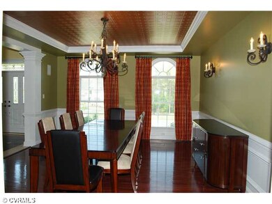 Dining Room - Formal Dining features metallic copp