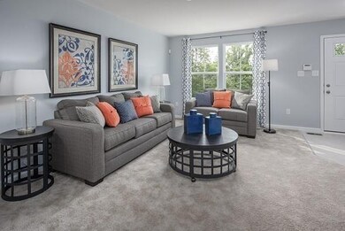 Spacious great room on the main level as your walk