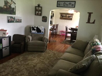Living room with hardwood floors