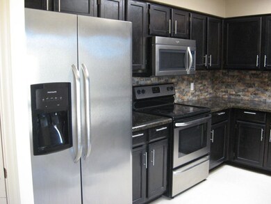 Stainless steel appliances.