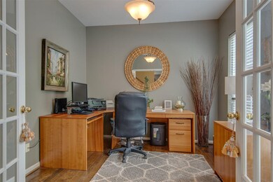 Office to the right off the foyer with french door