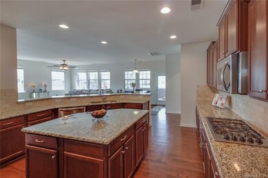 Gorgeous gourmet kitchen with large center island 