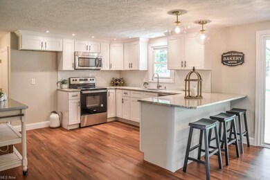 Brand new kitchen with white cabinets and soft clo