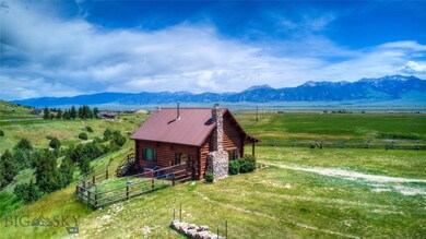Log Cabin with view of the Madisons