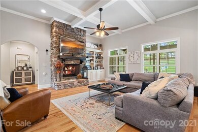 GR with stone fireplace.