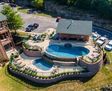 Drone of Pool Area