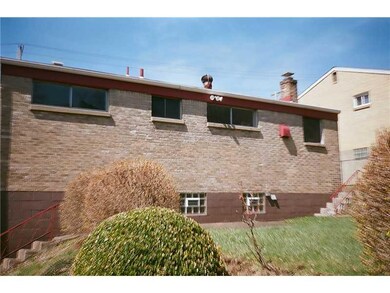 Exterior Back. EXTERIOR VIEW OF BRICK RANCH. NOTE 