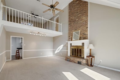 Living room is light and bright!