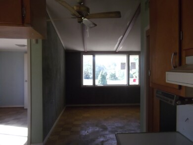 View from kitchen toward living room.