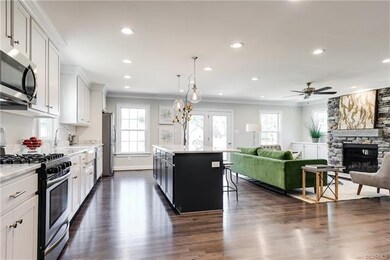 Huge open kitchen and family room.