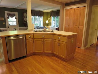 Kitchen. The kitchen opens up...