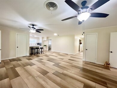 Spacious living room, open concept