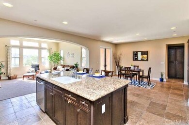 Spacious Kitchen island with seating, overlooking 