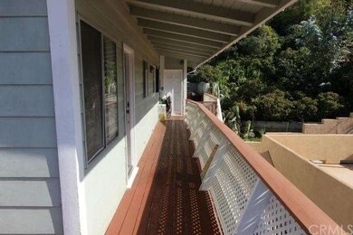 Side deck and entry door to kitchen