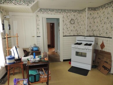 Door to left leads to basement....