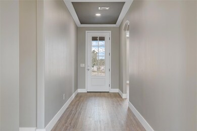 Light entry way with glass door
