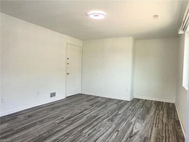 Living room with vinyl plank flooring